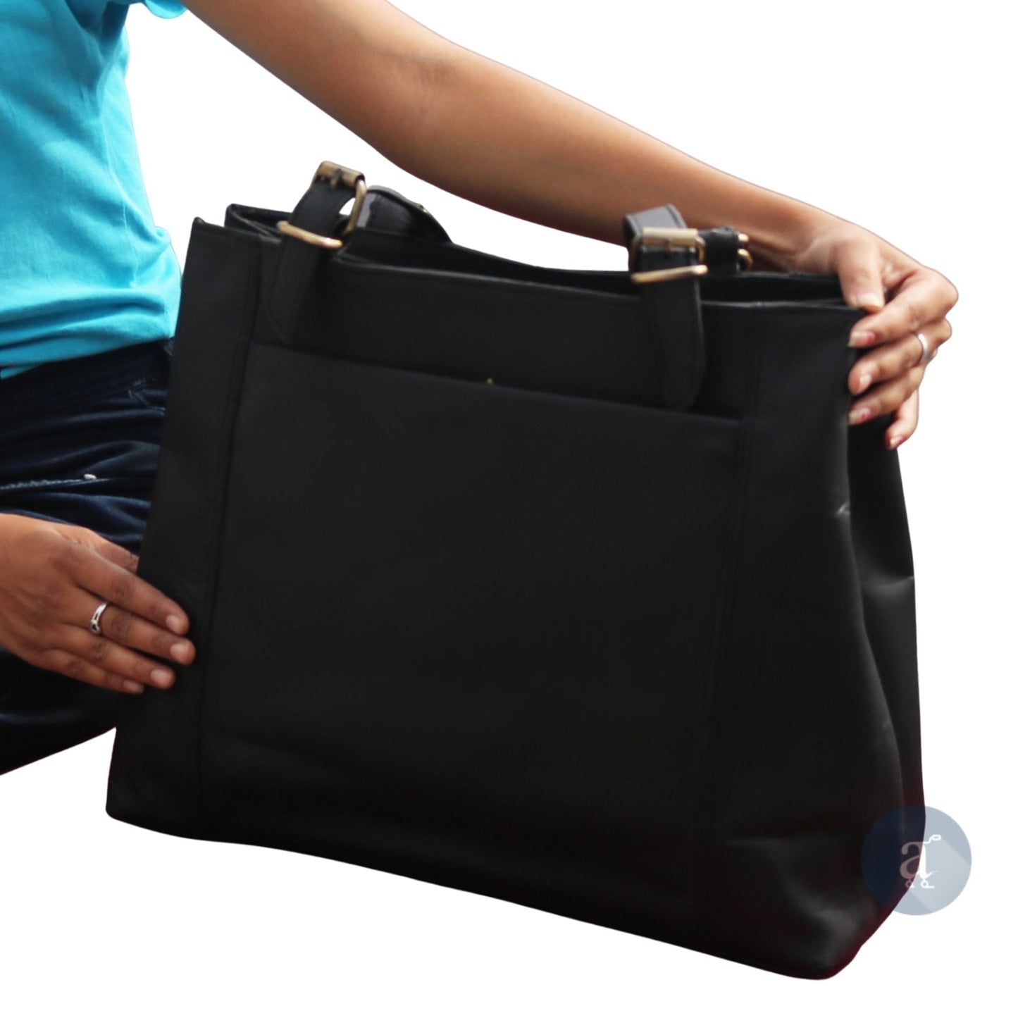 Black Leather Handbags for Women Ladies Tote Shoulder Bags. - Walbiz.com