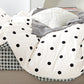 Clark Black and White Polka Dots 100% Cotton Comforter Set