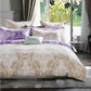 Herman Brown/Purple Damask 100% Cotton Reversible Comforter Set