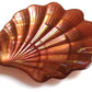 Set/4 Scallop Shell Copper 5.5" Canapé Plates