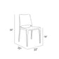 Set of 4 patio dining chair commercial grade
