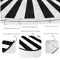 Black and White Decorative Round Carpet, Living Room Round Rug, Non