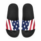 Womens Slide Sandals - Stars and Stripes Print