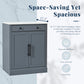 Modern Freestanding Kitchen Pantry,Buffet Food Storage, Coffee Bar