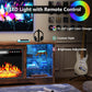 Fireplace TV Stand with 18''Fireplace, Modern Entertainment Center for