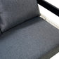 Multi-person Outdoor Iron Sofa Set with A table, Rattan Decoration,