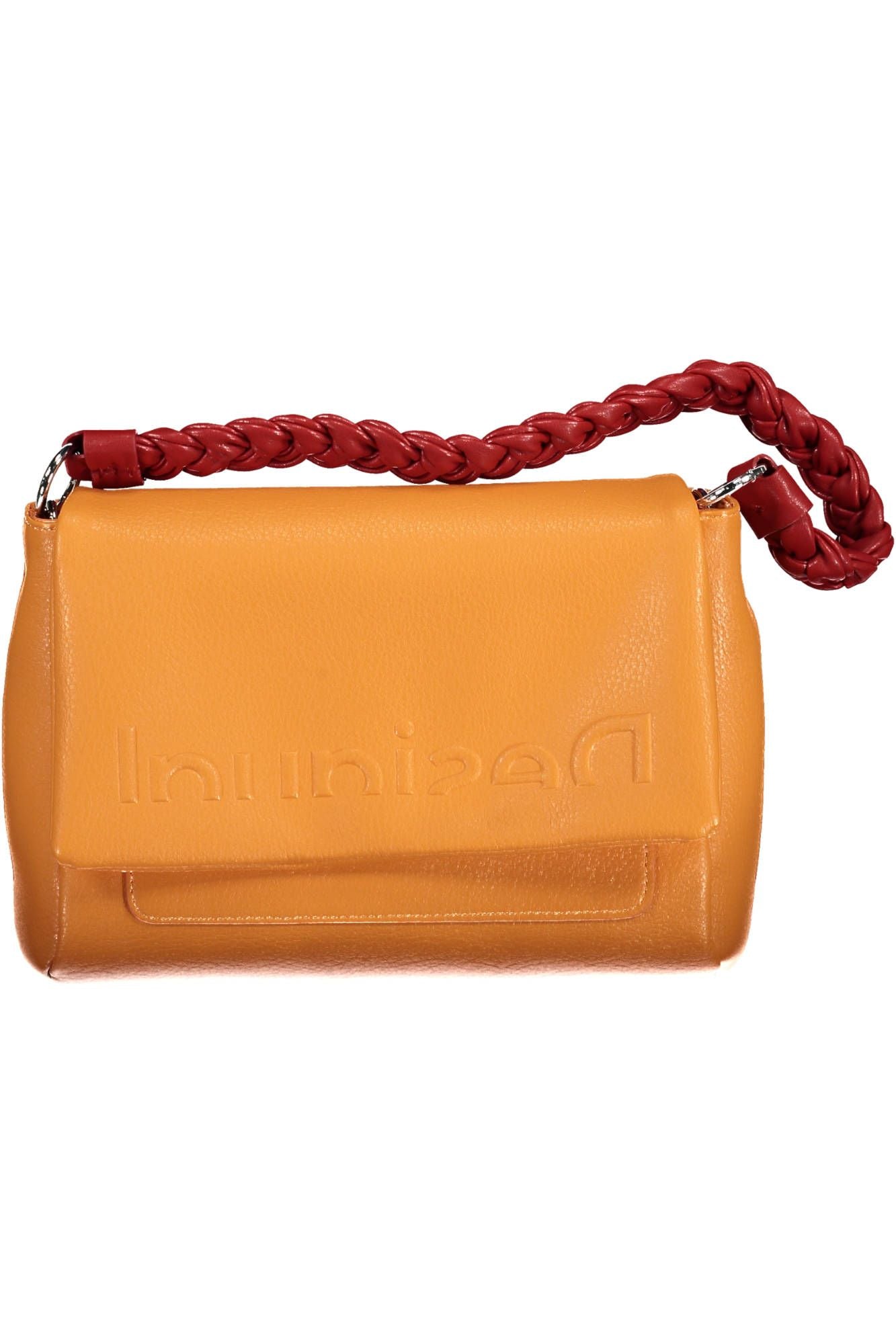Desigual Orange Polyurethane Handbag - Walbiz.com
