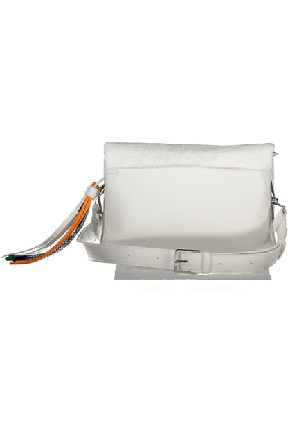 Desigual White Polyurethane Handbag - Walbiz.com