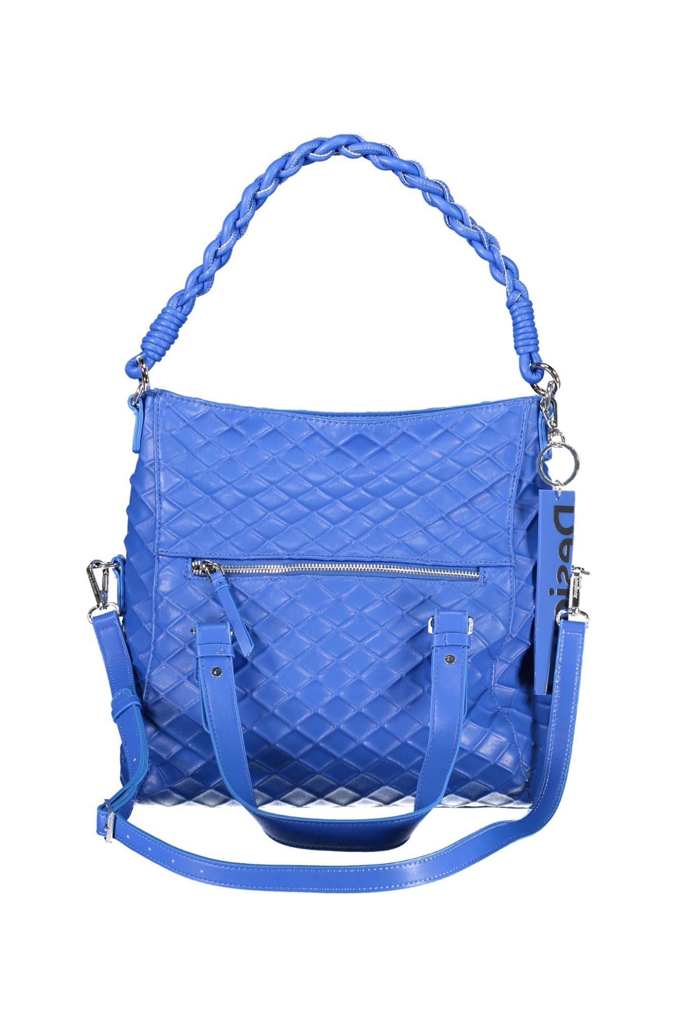 Desigual Blue Polyurethane Handbag - Walbiz.com