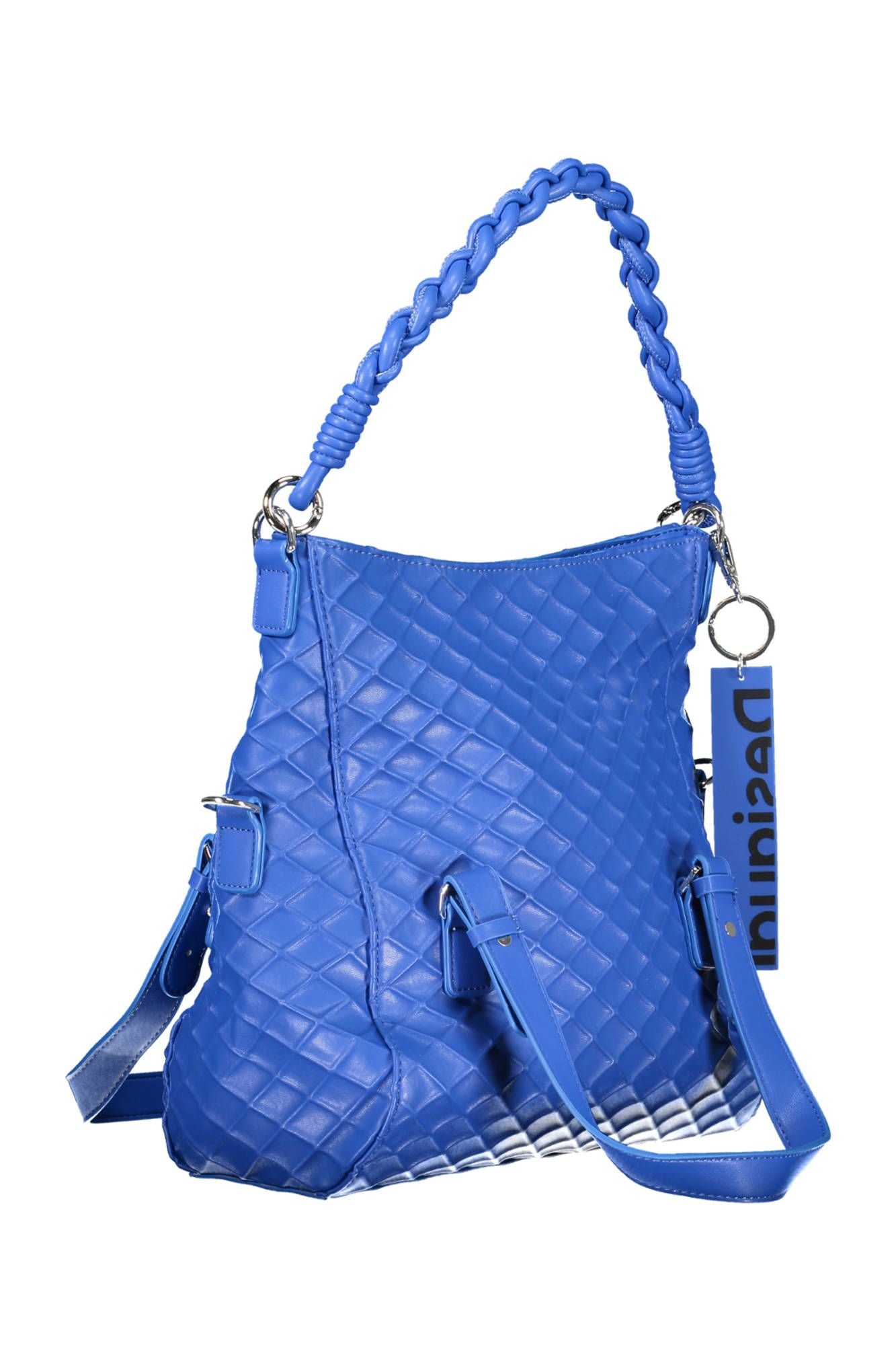 Desigual Blue Polyurethane Handbag - Walbiz.com