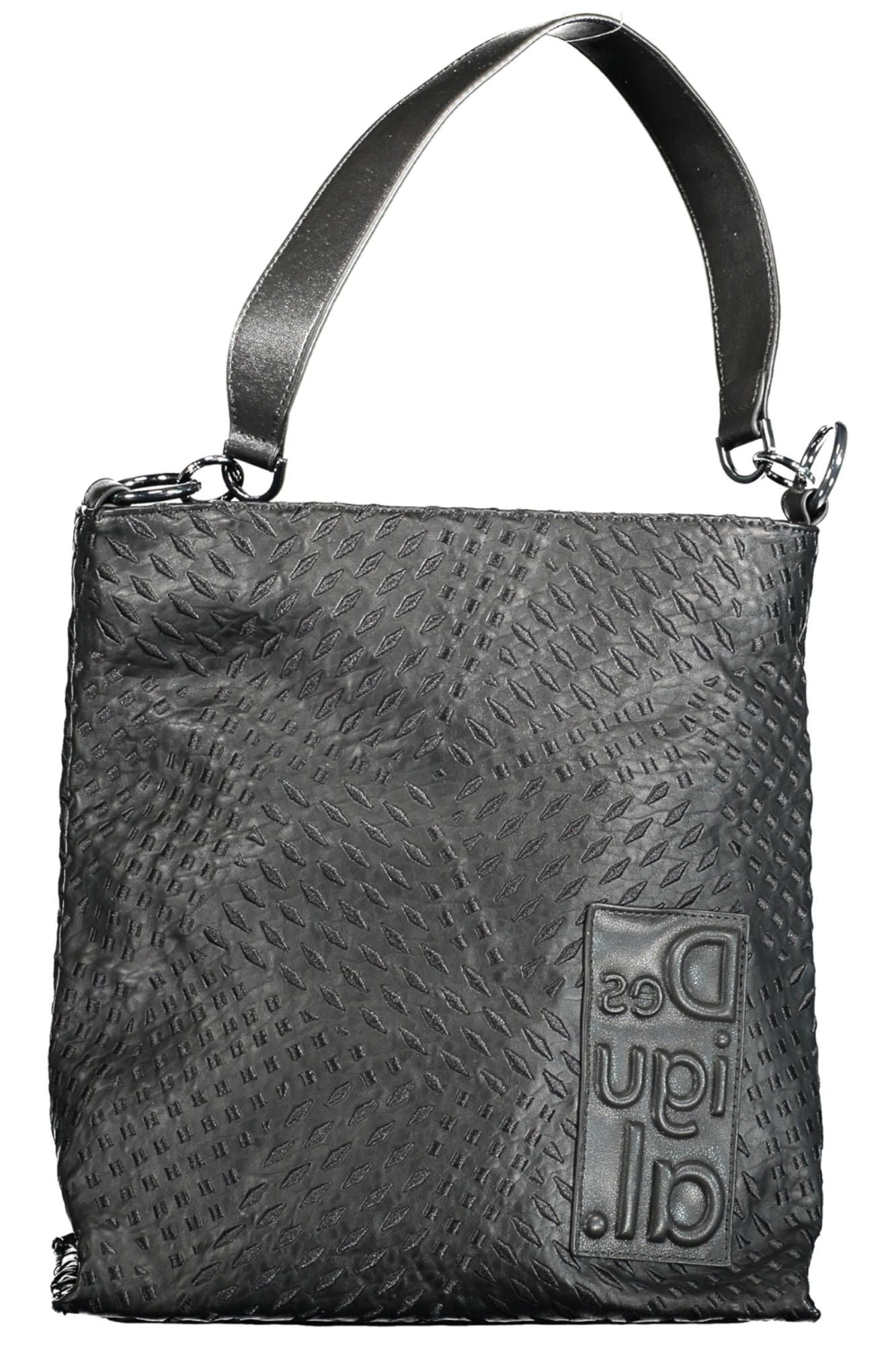 Desigual Black Polyurethane Handbag - Walbiz.com