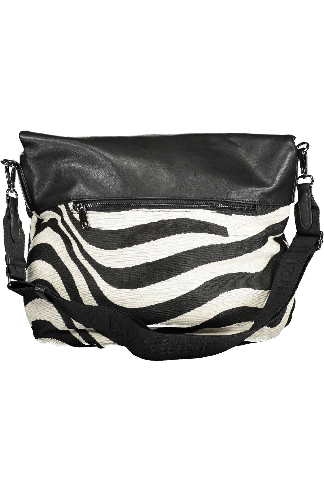 Desigual Black Cotton Handbag - Walbiz.com
