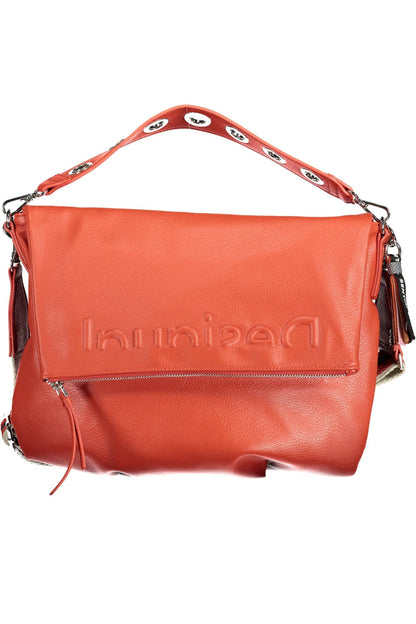 Desigual Red Polyurethane Handbag - Walbiz.com