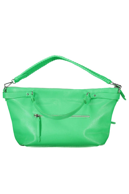 Desigual Green Polyurethane Handbag - Walbiz.com