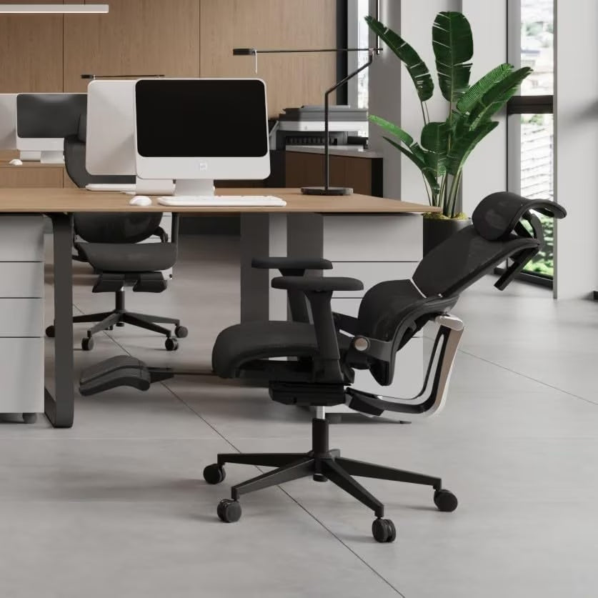 Ergonomic Office Chair With Footrest Home Office Chair With Soft