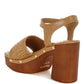 Mazaro Raffia Chunky Sandals