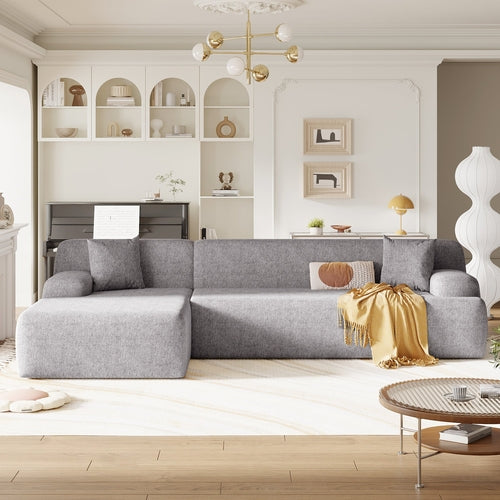 Modern Large L-Shape Modular Sectional Sofa for Living Room, Bedroom,