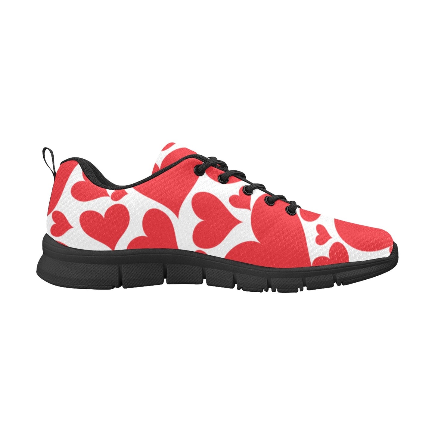 Sneakers For Men, Love Red Hearts Running Shoes