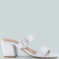 Doodle Animal Print Block Heel Sandals