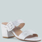 Doodle Animal Print Block Heel Sandals