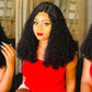 10A Grade Brazilian Pissy Curly Fumi Human Hair 3/4  Bundles With 4x4
