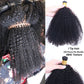 Mongalian Afro Kinky Curly i Tip Microlinks Braiding Human Hair Extens