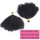 Mongalian Afro Kinky Curly i Tip Microlinks Braiding Human Hair Extens