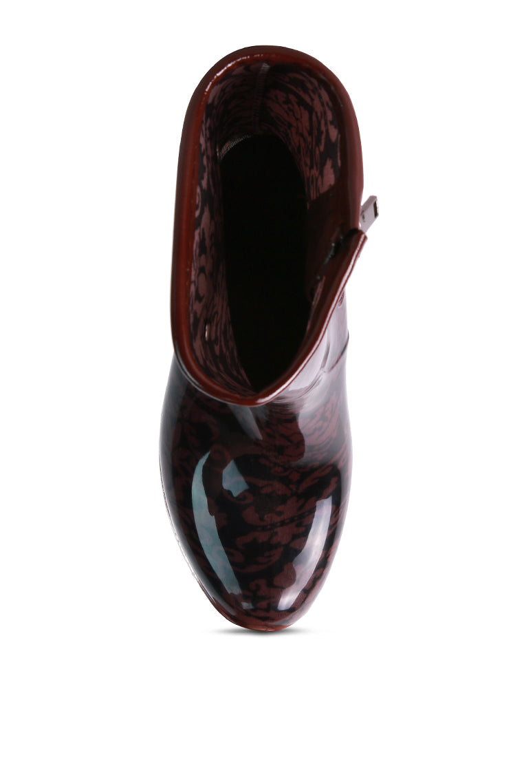Drench Clear Wedge Rainboots