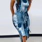 Celeste Patchwork Denim Dress