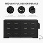 Drawers TV Stand for 65 Inches with Power Outlets