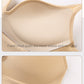 Back Button Up Bra With Wide White Straps