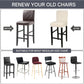 Water Repellent Bar Stool Covers Set of 4, Stretch Washable Barstool