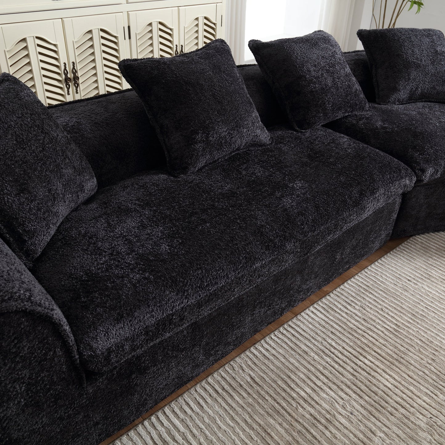 Boucle Sofa 3 Seater for Living Room Oversized Comfy Sofa unique