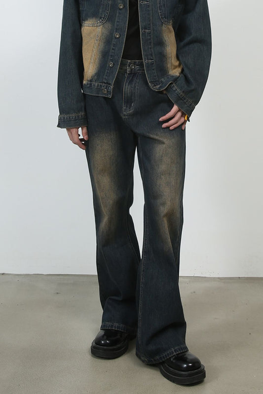 Men's Bootcut Baggy Jeans – Classic Wide Leg Denim | Walbiz