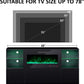 Modern TV Stand with Electric Fireplace and LED Lights
