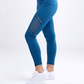 High-Waisted Pilates Leggings with Side Pockets & Mesh Panels