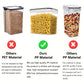 6 Pcs Airtight Food Storage Containers - BPA-Free Kitchen Pantry