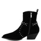 Rodeo Studded Real Suede Leather Ankle Boots