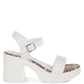 Kolata Faux Leather Pin Buckle Platform Heels