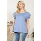 Blue Layered Ruffle XL