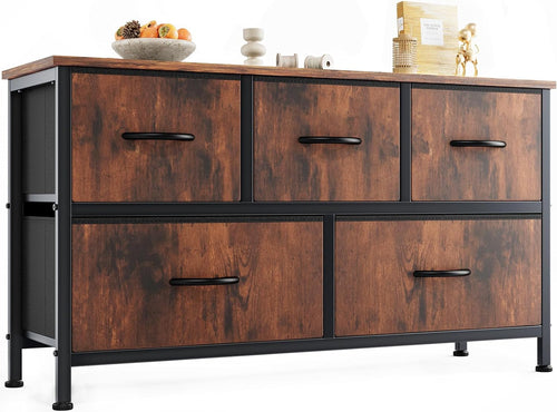 Dresser for Bedroom with 5 Drawers and Organizers