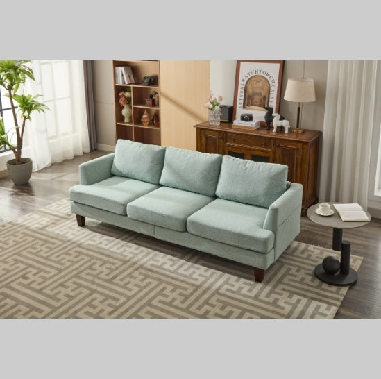 Fabric 3 Seater Couch With 2 USB, Comfortable Sectional Couches And