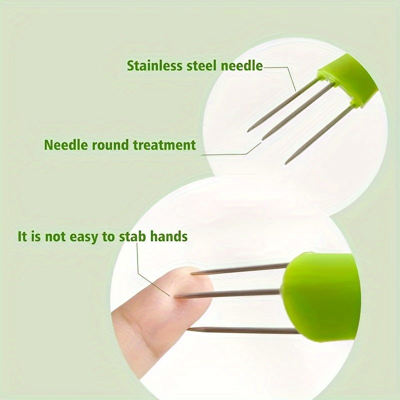 Dual Set of Plastic Pickle Forks for Pickle Lovers