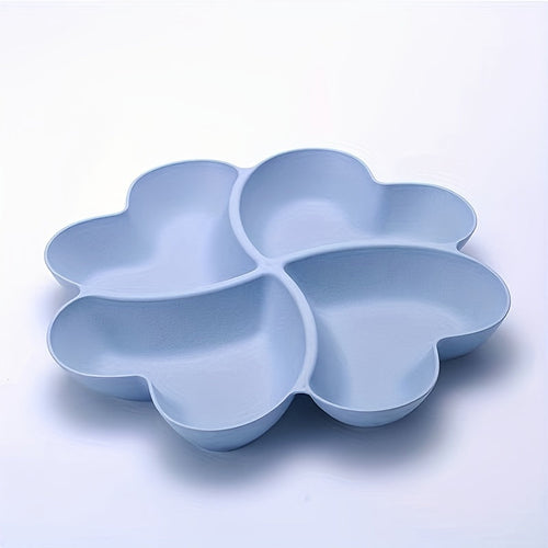 HeartShaped 4Compartment Party Snack Tray  Reusable