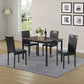 Furniture 5-piece Metal Dining Table And Chair Set With Imitation