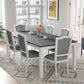 Rustic 7-Piece 78.1inch Extendable Dining Table Set with 18inch