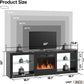 Fireplace TV Stand for Tvs up to 75",Gaming Entertainment Center with