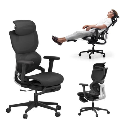 Ergonomic Office Chair With Footrest Home Office Chair With Soft