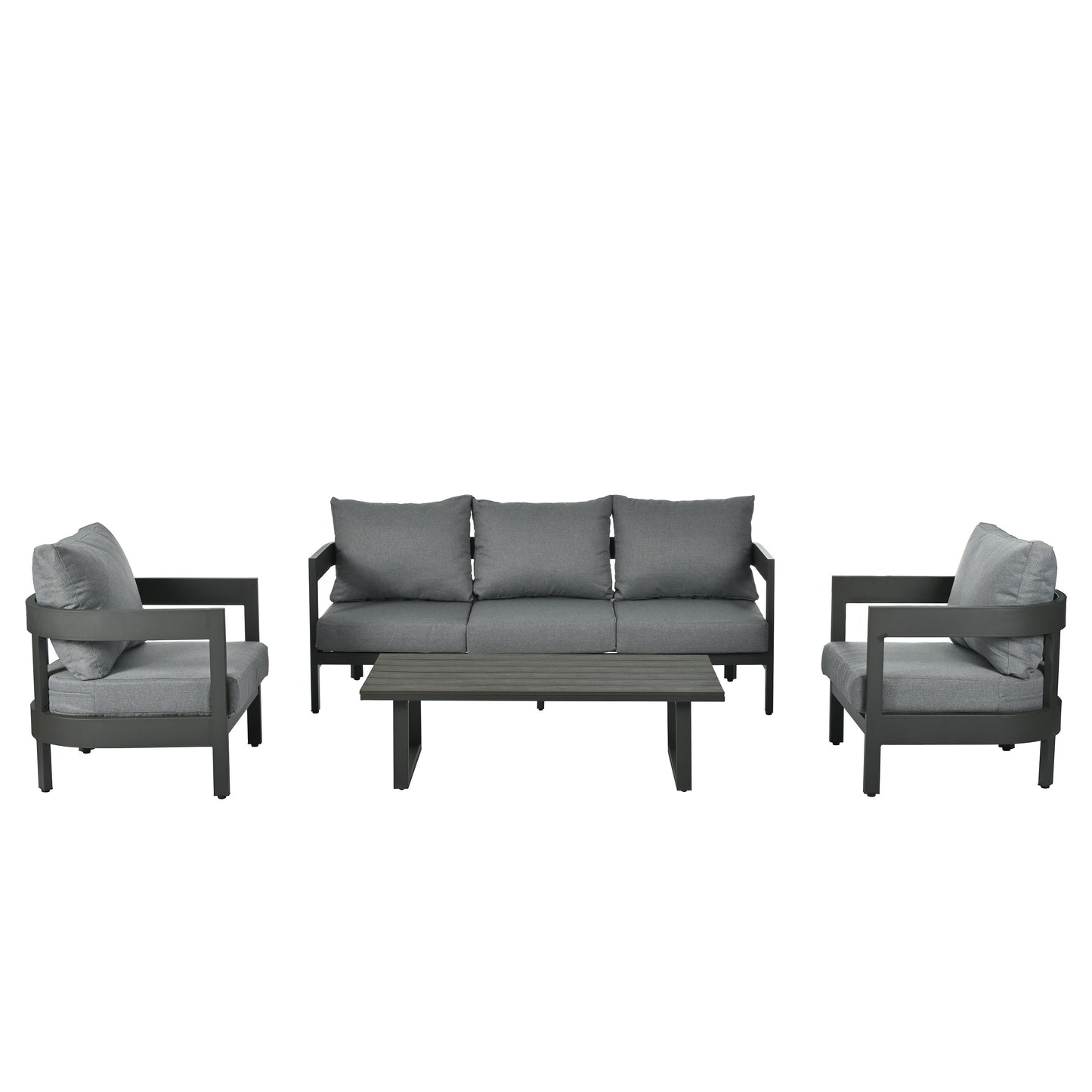 High-Quality Outdoor Seating Set with Thick Cushions for Ultimate