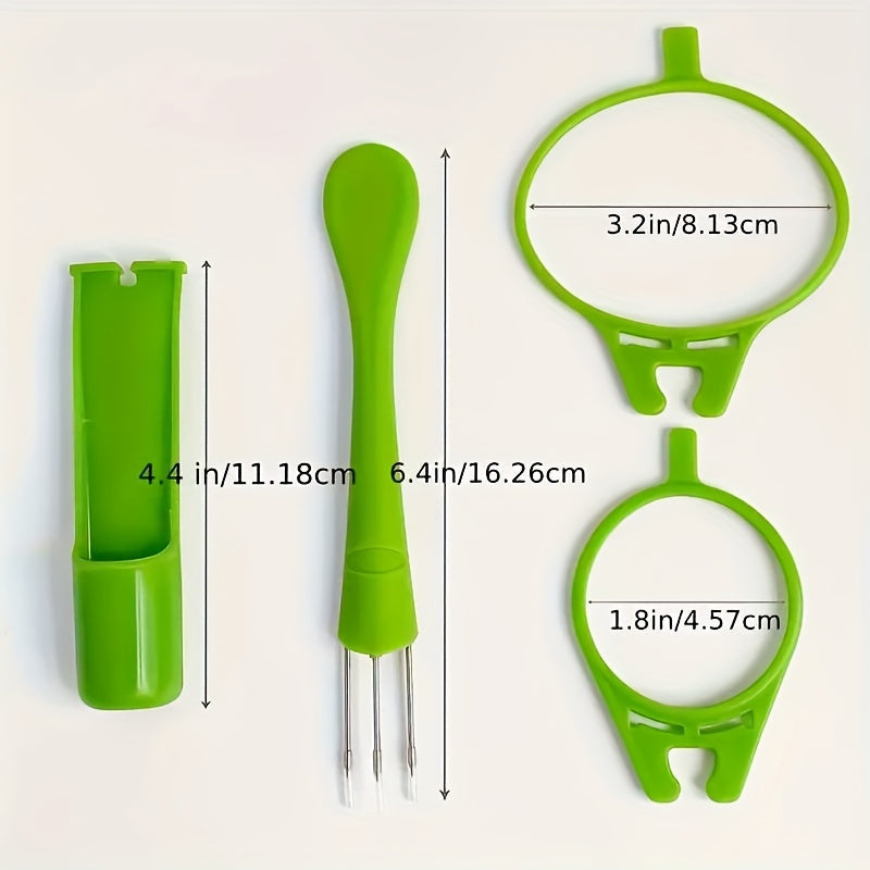 Dual Set of Plastic Pickle Forks for Pickle Lovers